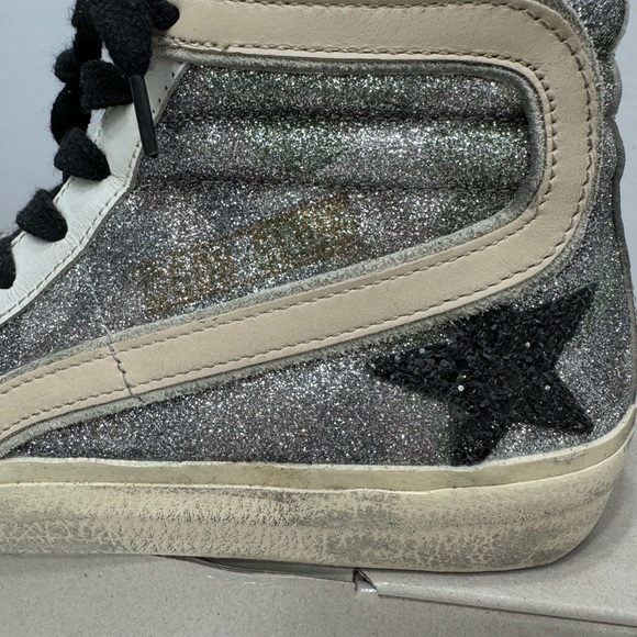 Golden Goose glitter camouflage quarter zip sneakers - Picture 3 of 6